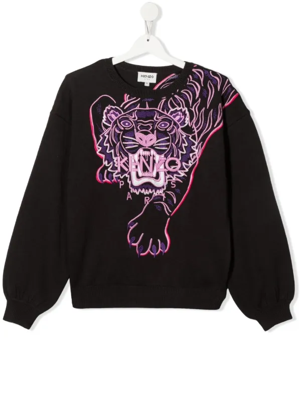 Kenzo Kids Tiger Head Motif Jumper 