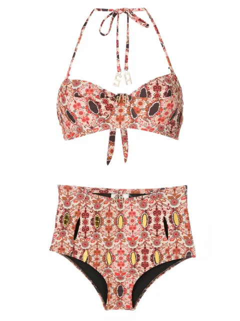 Amir Slama bikini con estampado floral