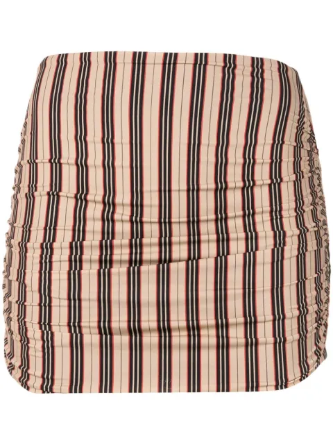 Amir Slama stripe-print mini skirt