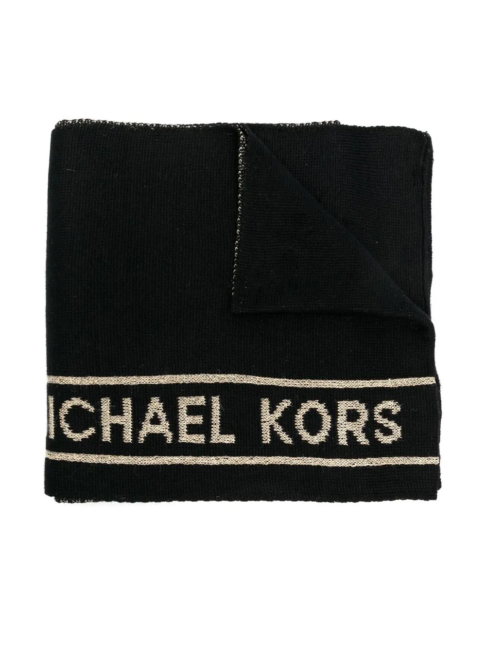 

Michael Kors Kids logo-print knit scarf - Black