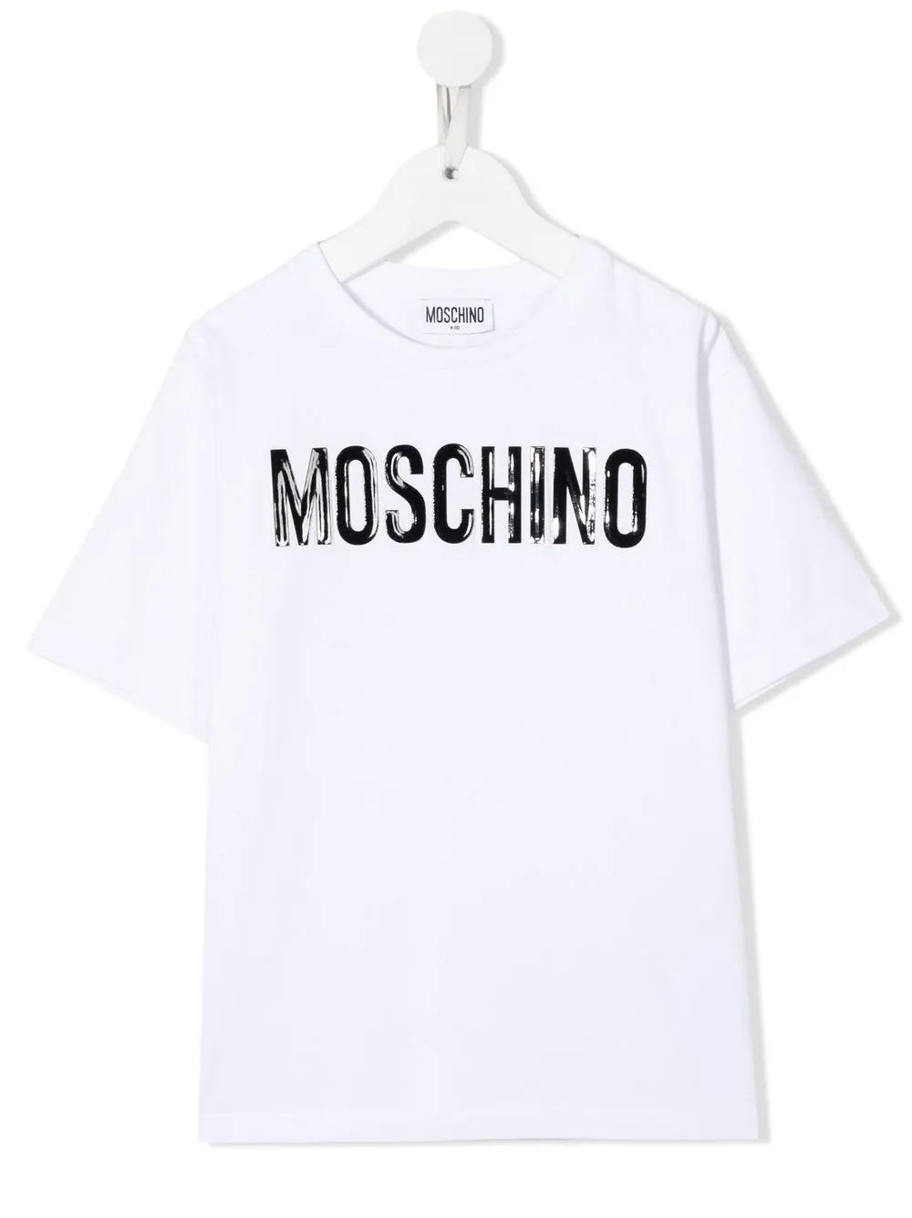 

Moschino Kids playera con logo en relieve - Blanco