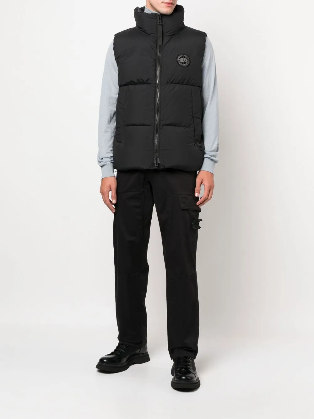 Canada Goose logopatch downfeather Gilet Farfetch