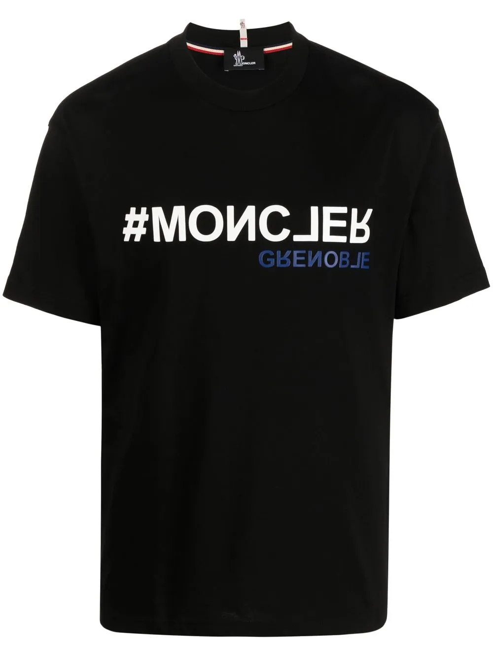 

Moncler Grenoble playera con estampado de hashtag - Negro