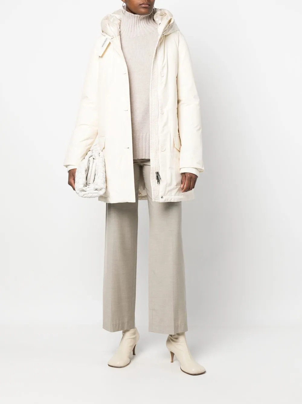 Woolrich Parka met capuchon - Wit