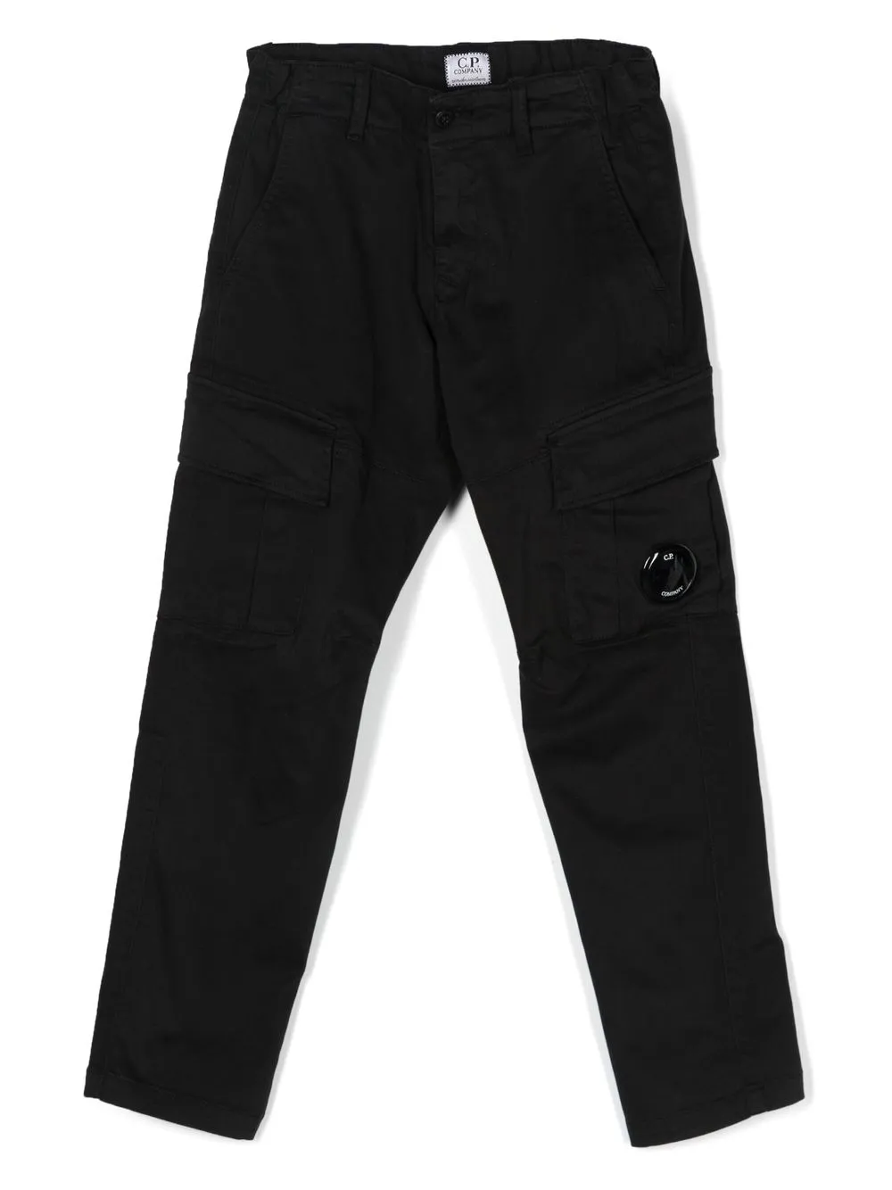 

C.P. Company Kids pantalones cargo con detalle de lentes - Negro