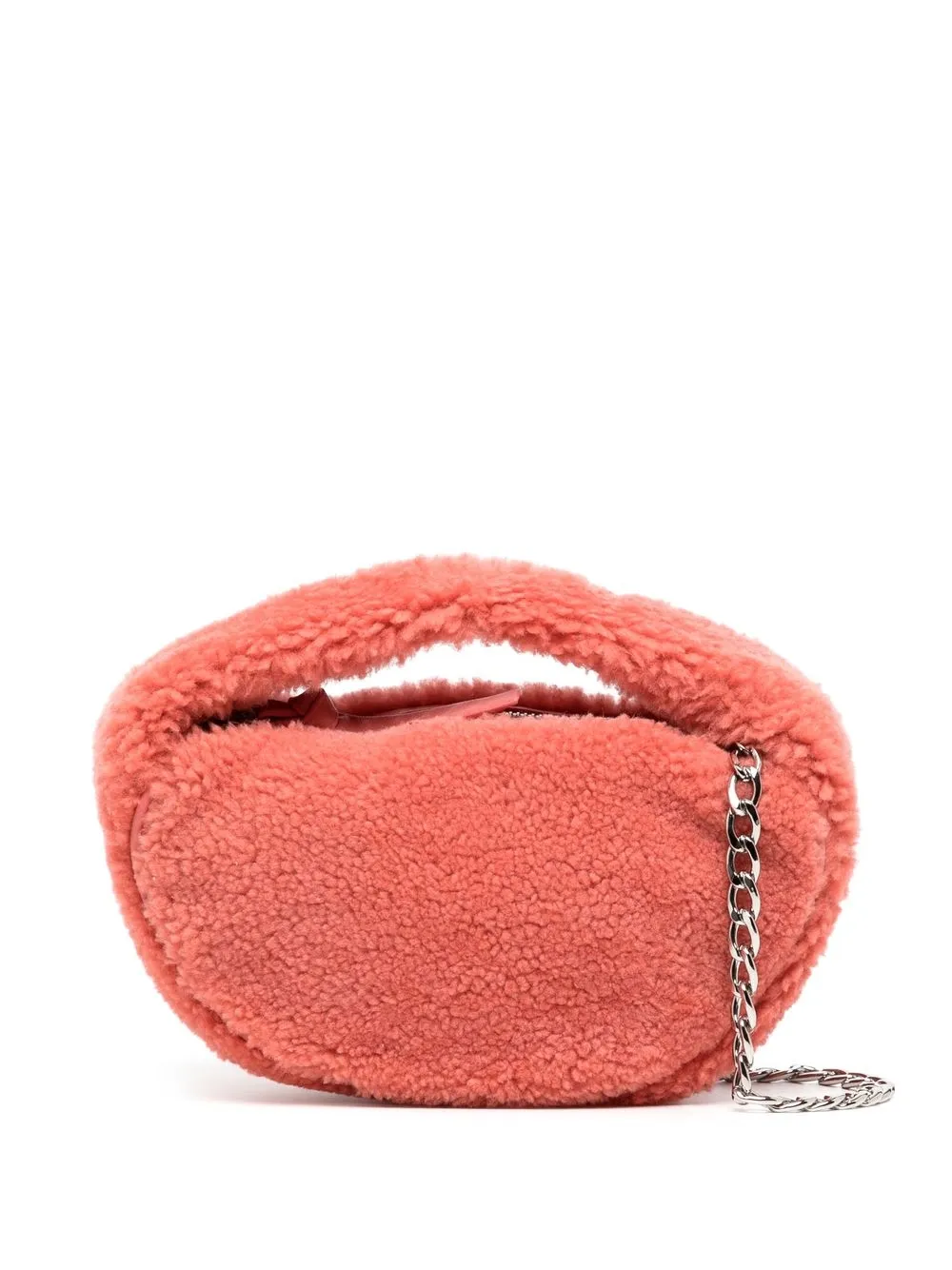 

BY FAR Baby Cush shearling bag - Pink