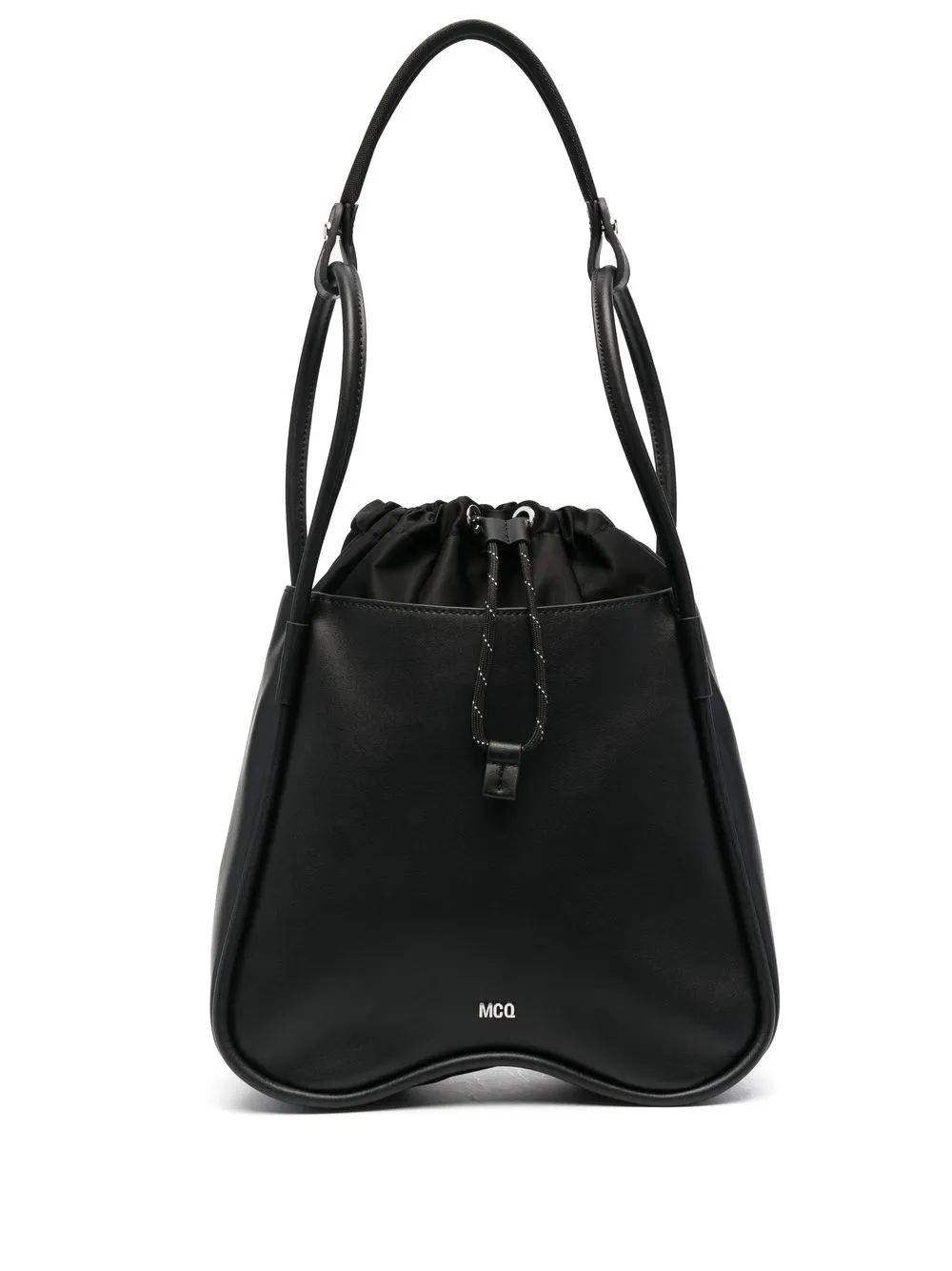 

MCQ curve-edge drawstring tote bag - Black