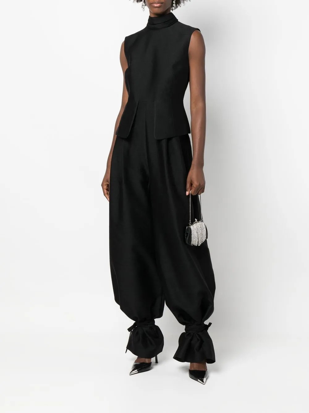 Rochas Mouwloze jumpsuit - Zwart