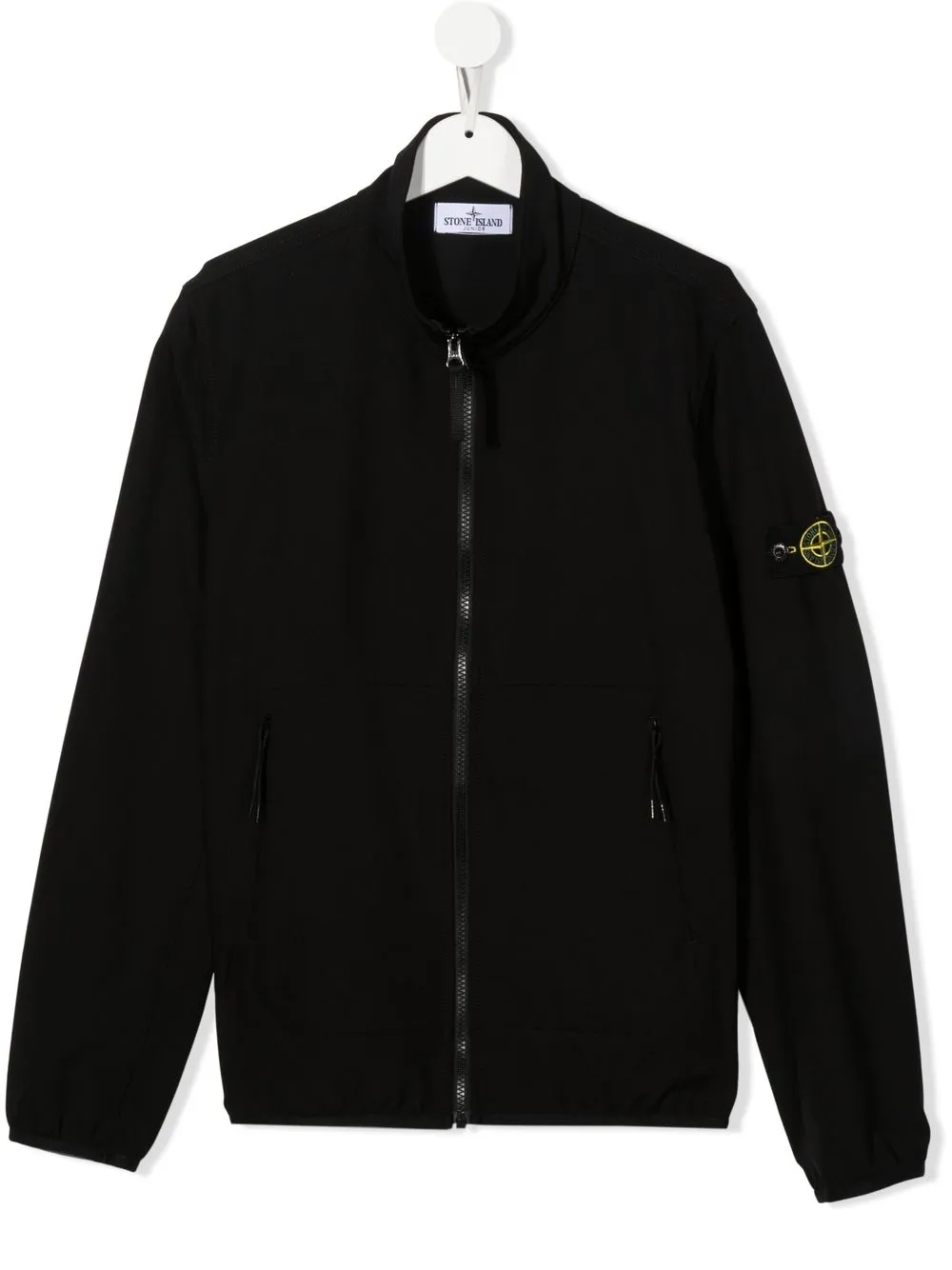 

Stone Island Junior TEEN zipped compass-patch jacket - Black