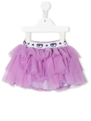 Farfetch Abbigliamento Gonne Gonne di tulle Gonna tutu con balze Viola 