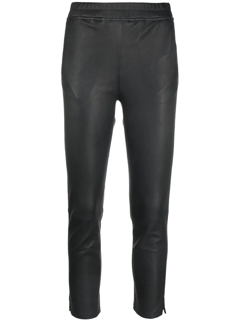 

Arma cropped lambskin trousers - Black