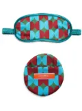 La DoubleJ Mezzaluna eye-mask and case - Green