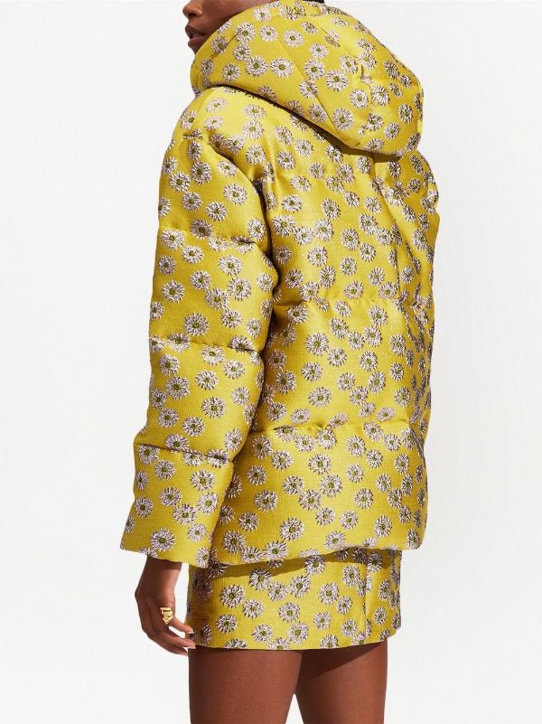 Miu Miu floral-embroidered Hooded Jacket - Farfetch