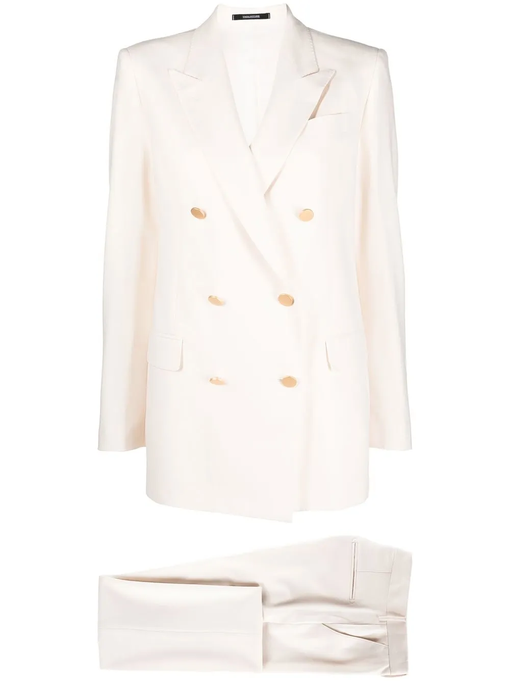 

Tagliatore Jasmine boucle-breasted suit - White