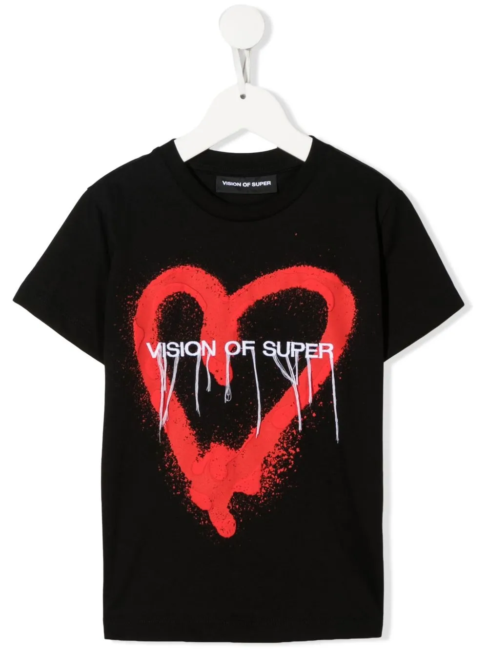 

Vision Of Super Kids graphic-logo-print T-shirt - Black