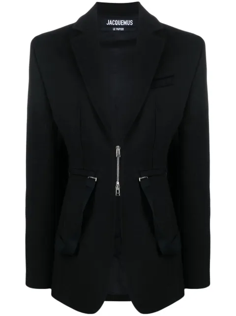 Jacquemus single-breasted zip-fastening blazer
