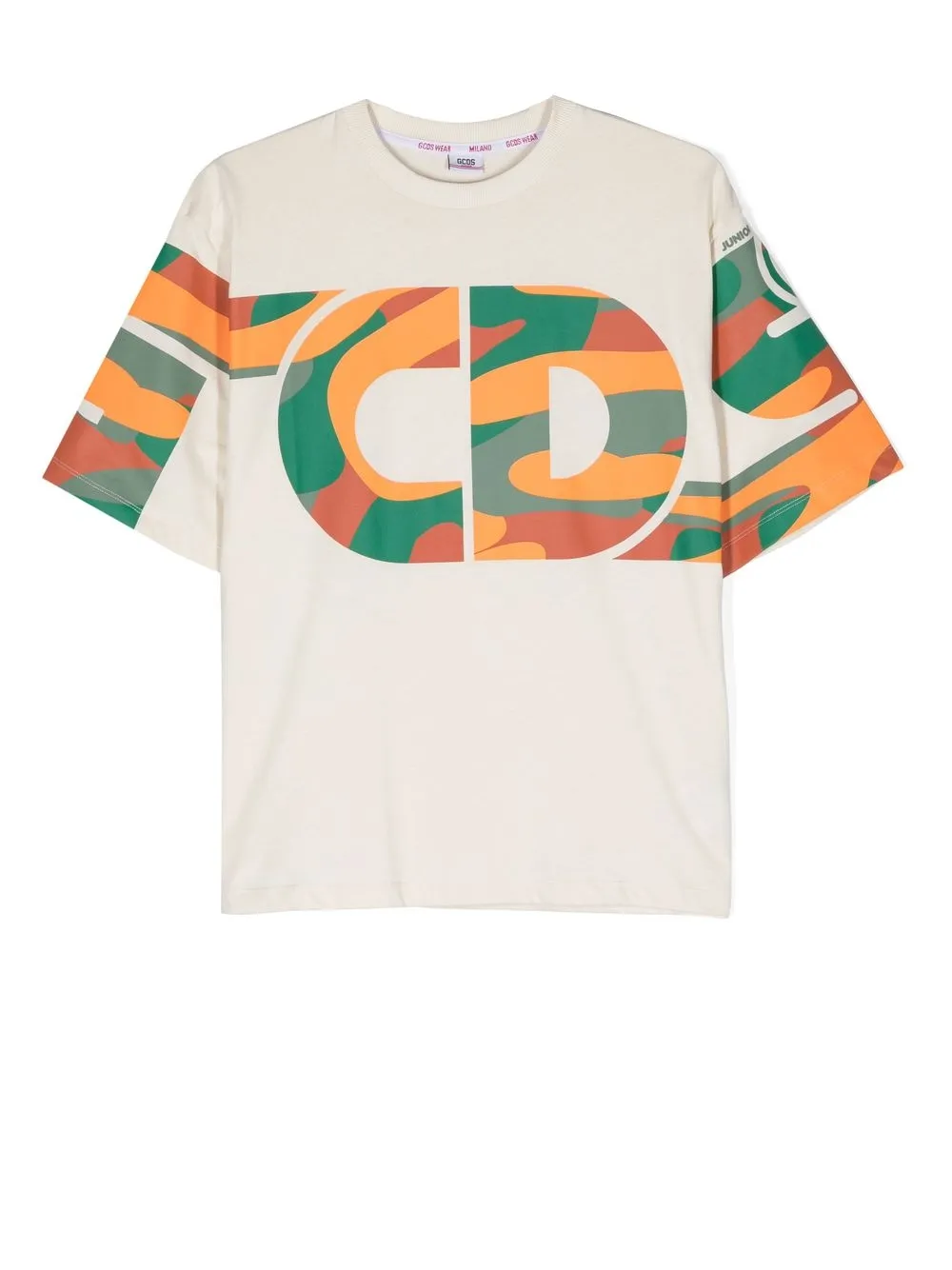 

Gcds Kids playera con logo estampado - Neutro