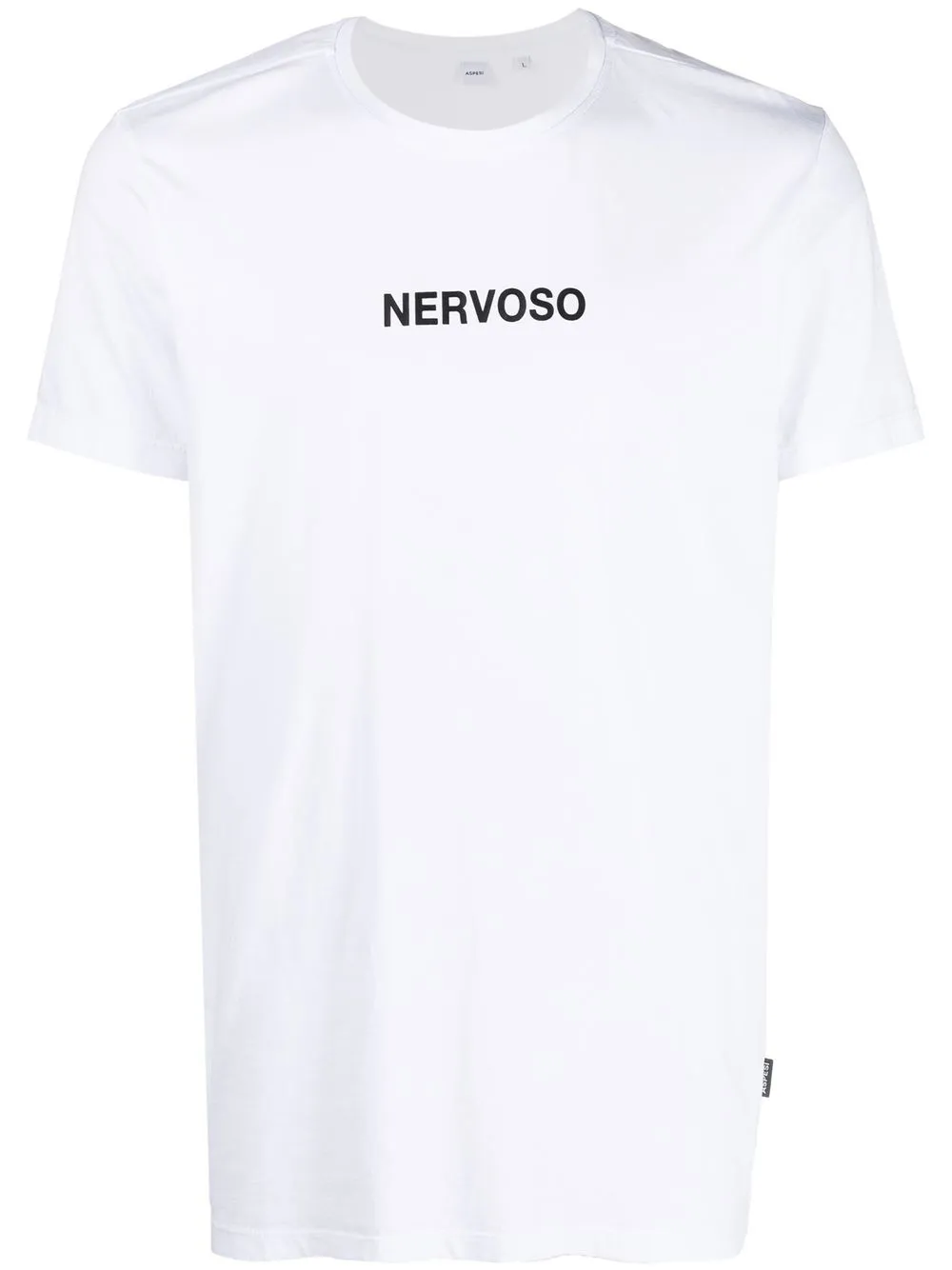 

ASPESI playera Nervoso con logo estampado - Blanco
