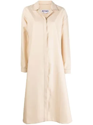 Chemisier con nodo Farfetch Abbigliamento Vestiti Vestiti chemisier Bianco 