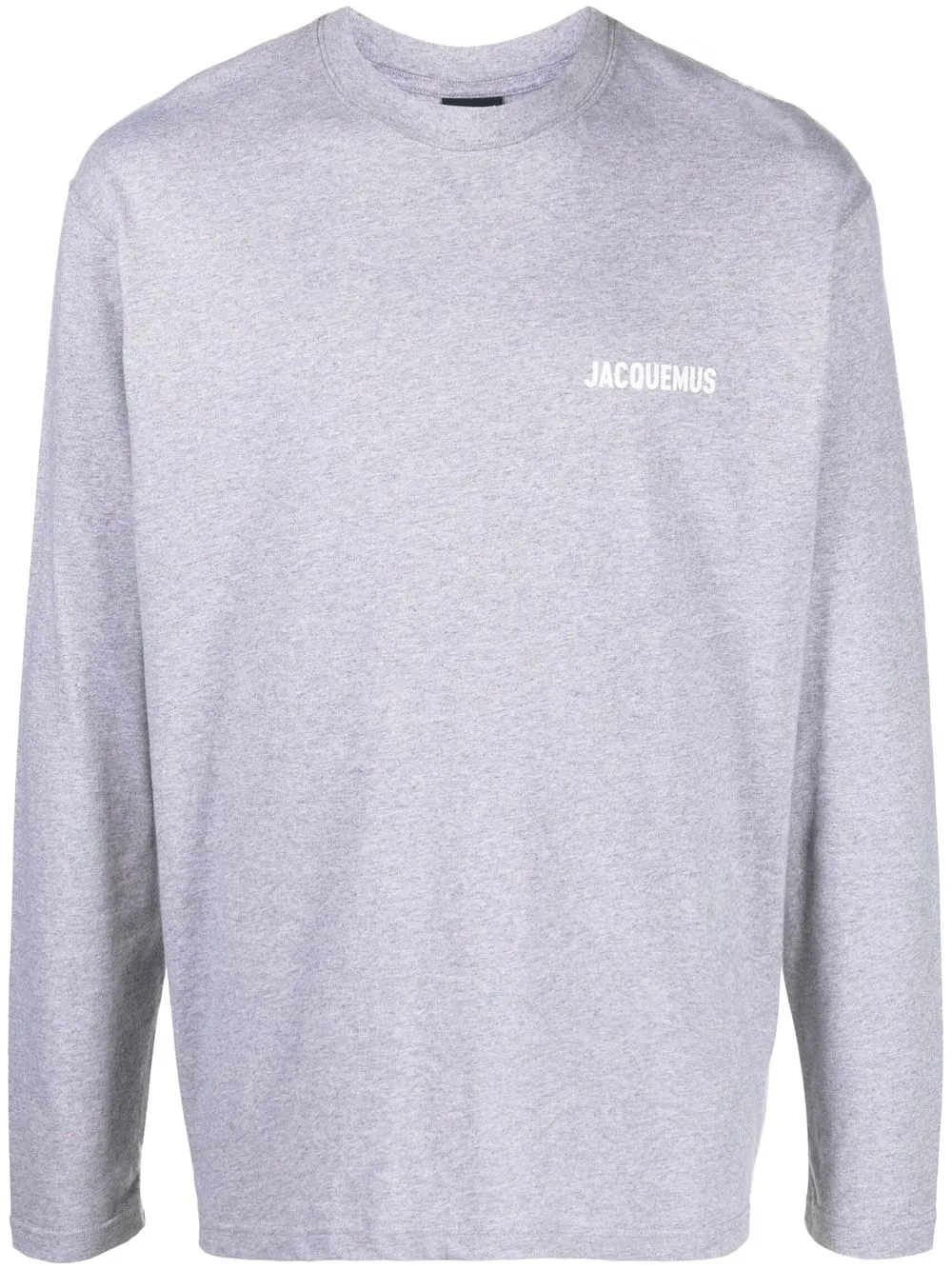 

Jacquemus playera manga larga con logo estampado - Gris