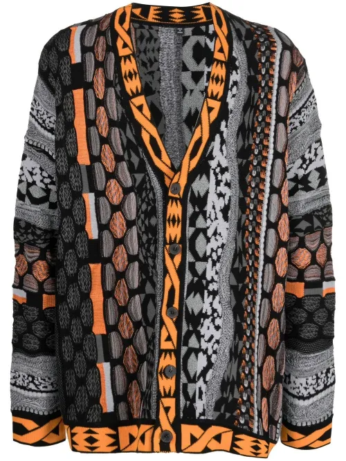 Cardigan en maille intarsia - MCQ - Modalova