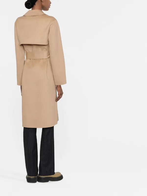 belted wrap trench coat