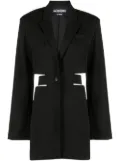 Jacquemus Bari cut-out blazer dress - Black