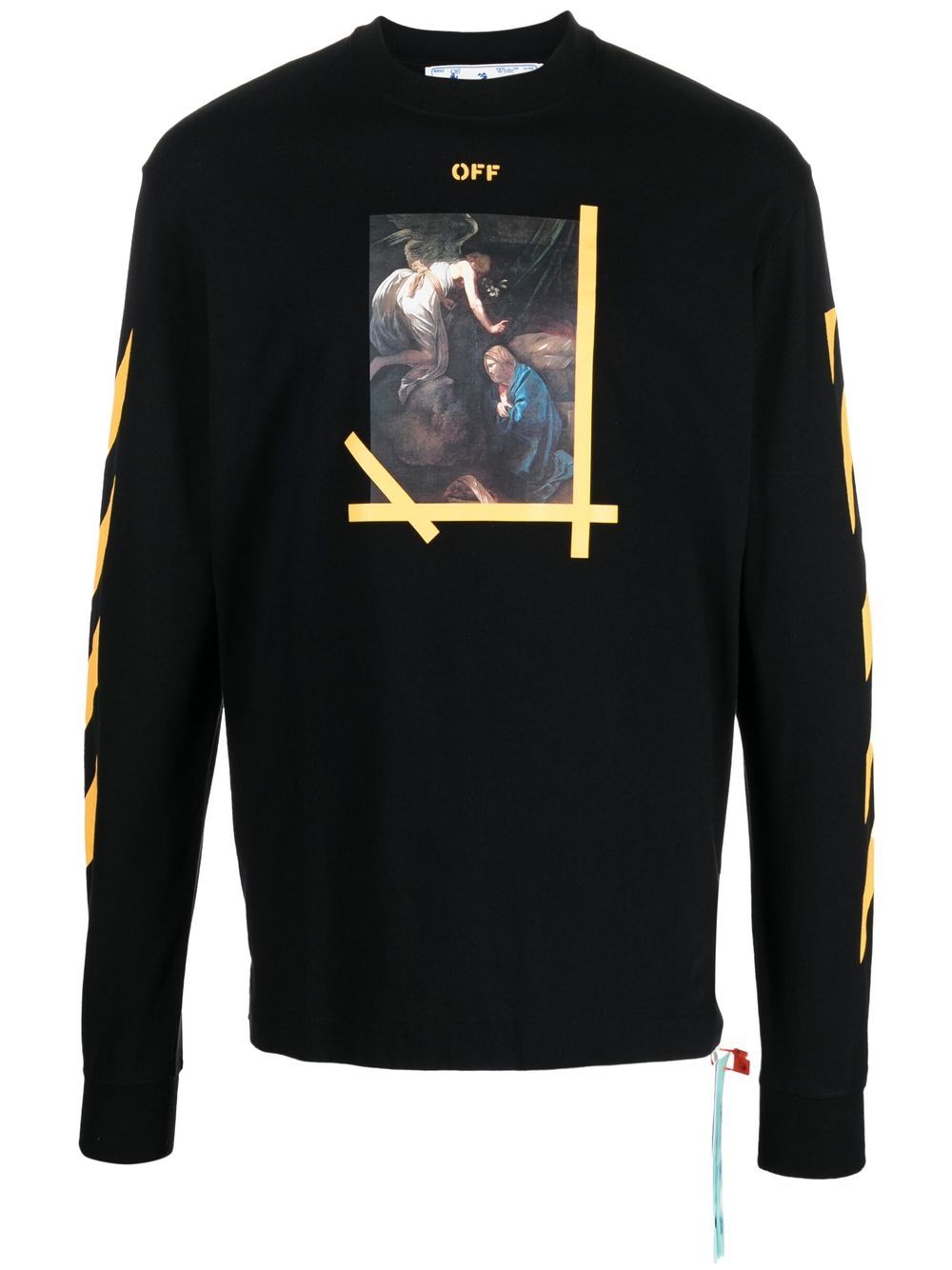 Shop Off-white Caravaggio Painting Cotton T-shirt In Black