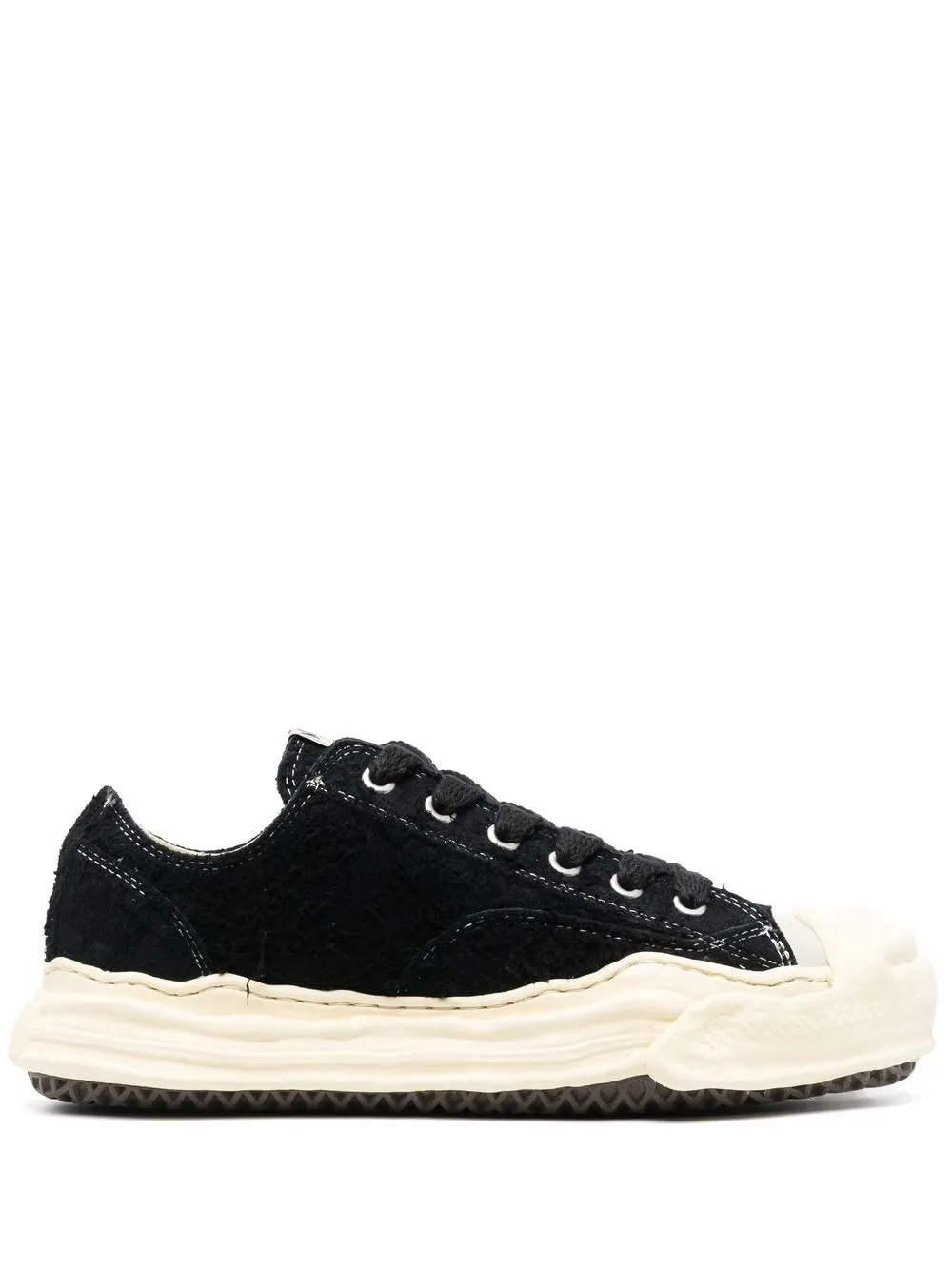 maison mihara yasuhiro distressed low top