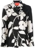 La DoubleJ Boy floral-print silk shirt - Black