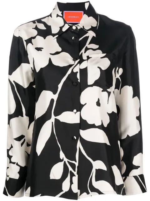 La DoubleJ Boy floral-print silk shirt
