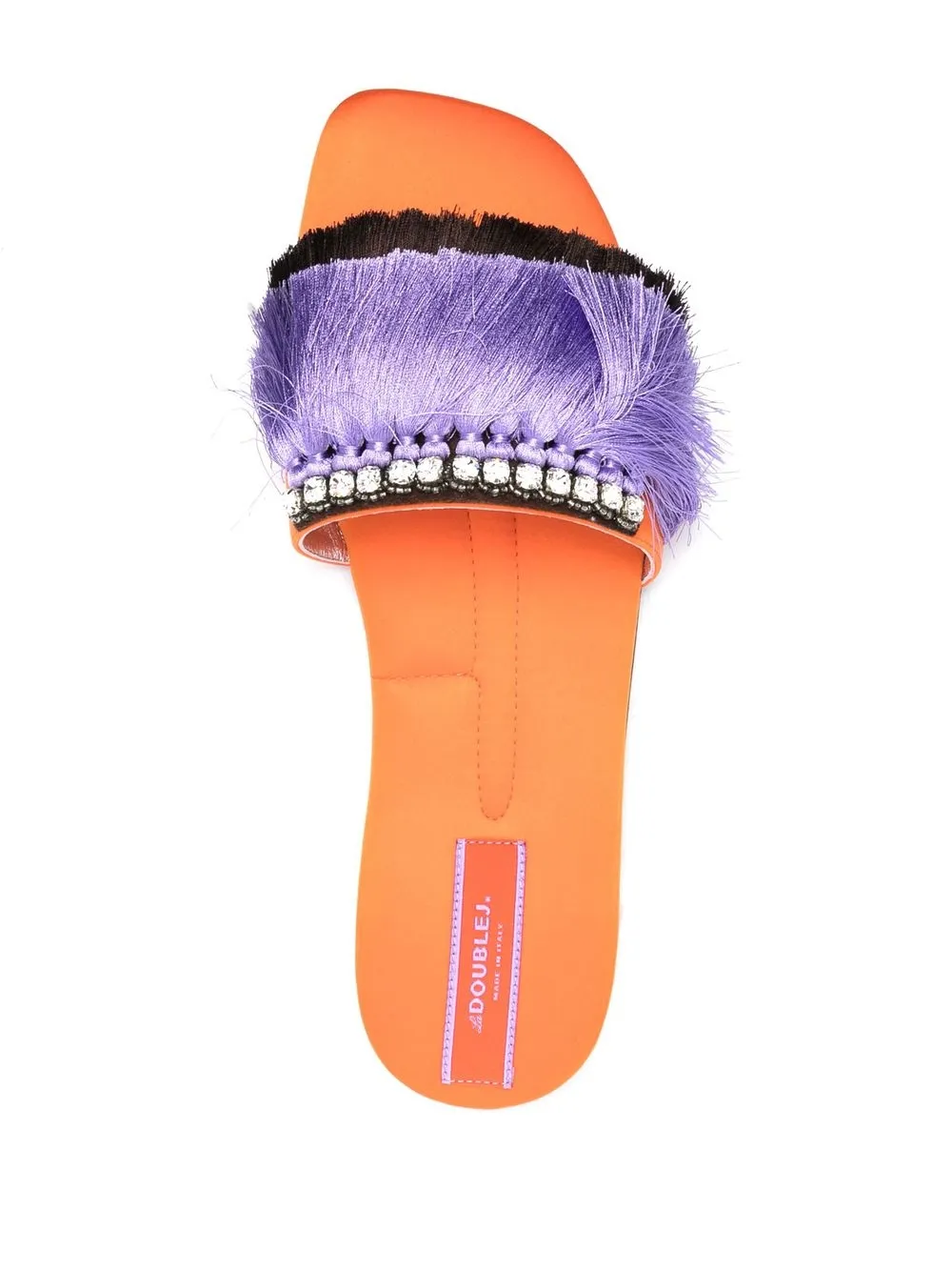 La DoubleJ Sandali slides con dettaglio di frange | Scarpe | Image 4