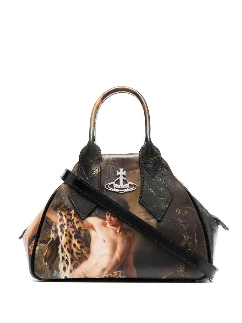 

Vivienne Westwood tote Fisherman con logo Orb - Marrón