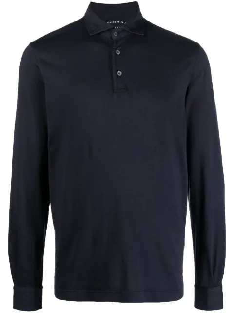 Fedeli long-sleeved polo shirt