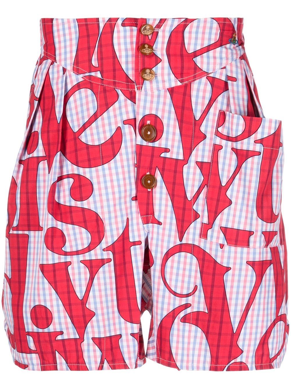 

Vivienne Westwood shorts Logomania - Rojo