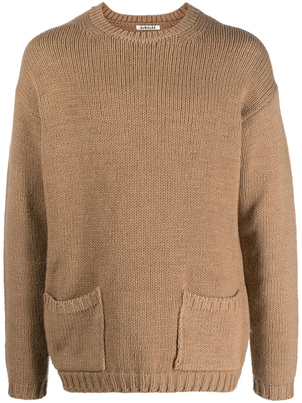 

Auralee chunky knit crew-neck jumper - Neutrals