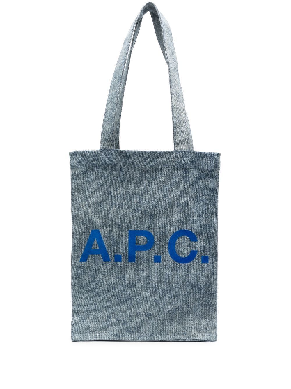 APC Tote Bag Rue De Fleurus Paris Vintage Denim Blue Jeans Patina