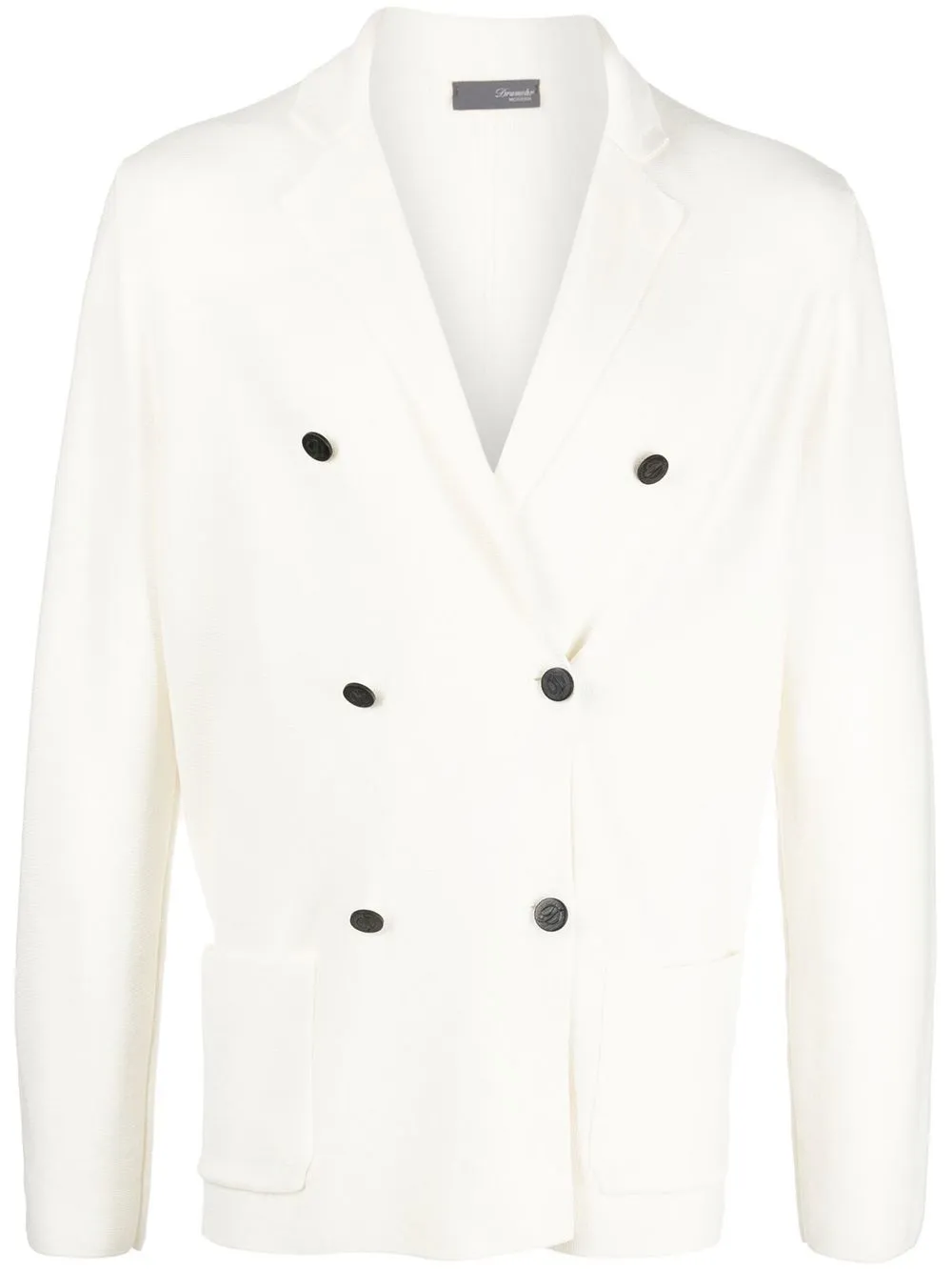 

Drumohr double-breasted merino wool cardigan - White