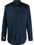 Billionaire silver cut long-sleeve shirt - Blue