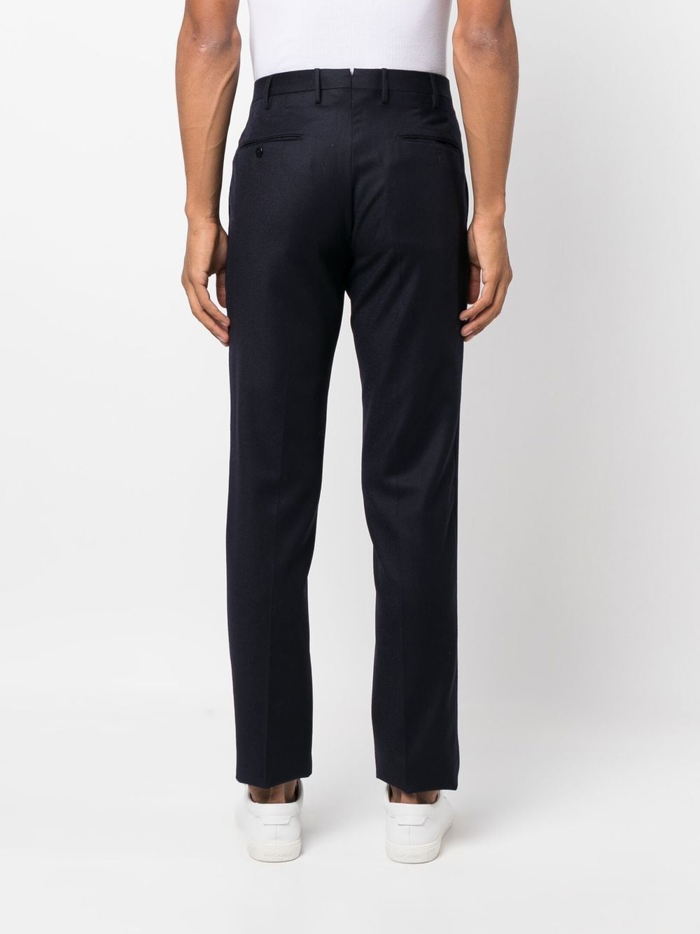 Shop Incotex Straight-leg Tailored Trousers In Blue