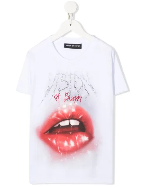 Vision Of Super Kids graphic-print cotton T-shirt