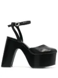 Coperni Bridge platform pumps - Black