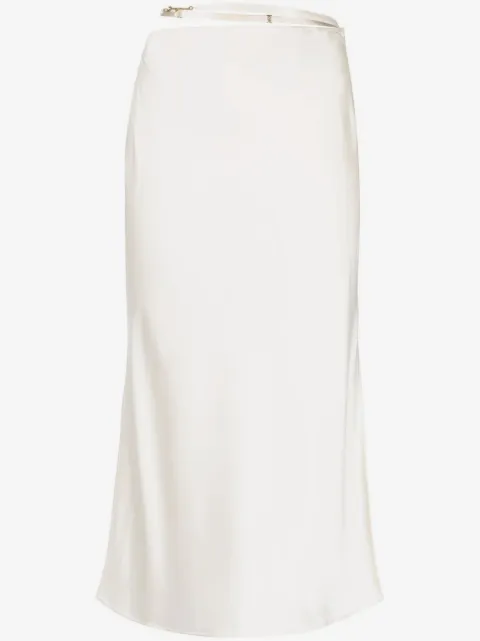 Jacquemus Notte side-slit midi skirt