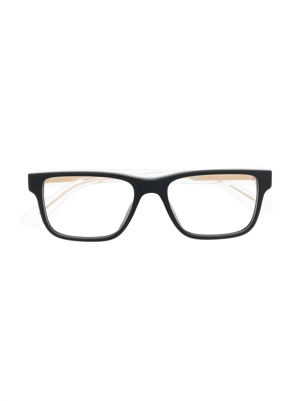 

Versace Kids lentes con armazón rectangular - Negro