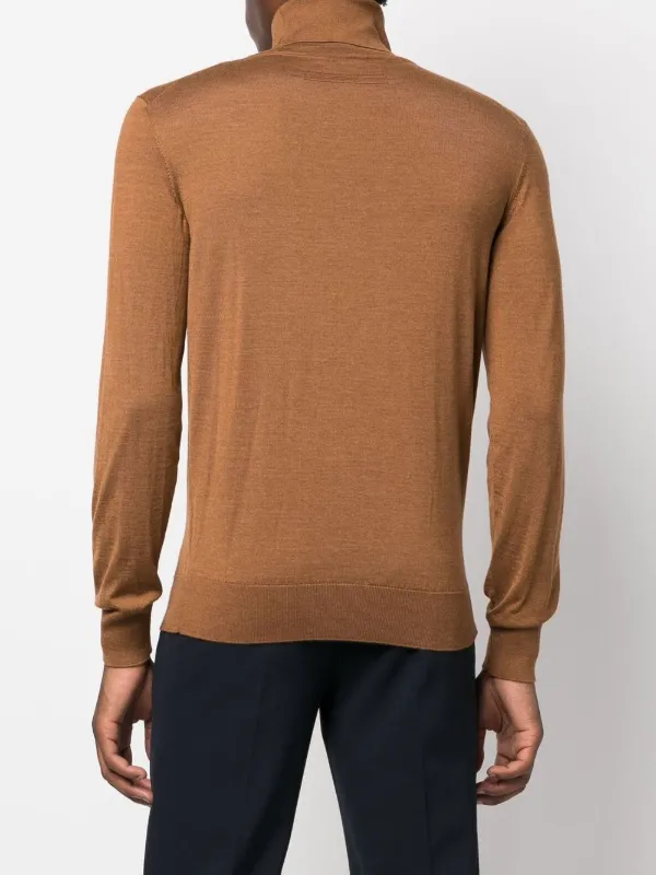 【マッサ】Ermenegildo Zegna タートルネックニット Zegna タートルネック プルオーバー | ブラウン | FARFETCH JP