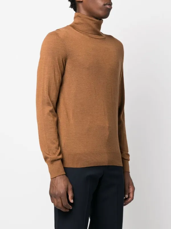【マッサ】Ermenegildo Zegna タートルネックニット Zegna タートルネック プルオーバー | ブラウン | FARFETCH JP