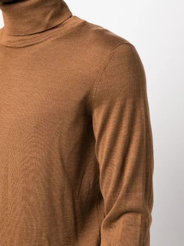 Zegna タートルネック プルオーバー | ブラウン | FARFETCH JP