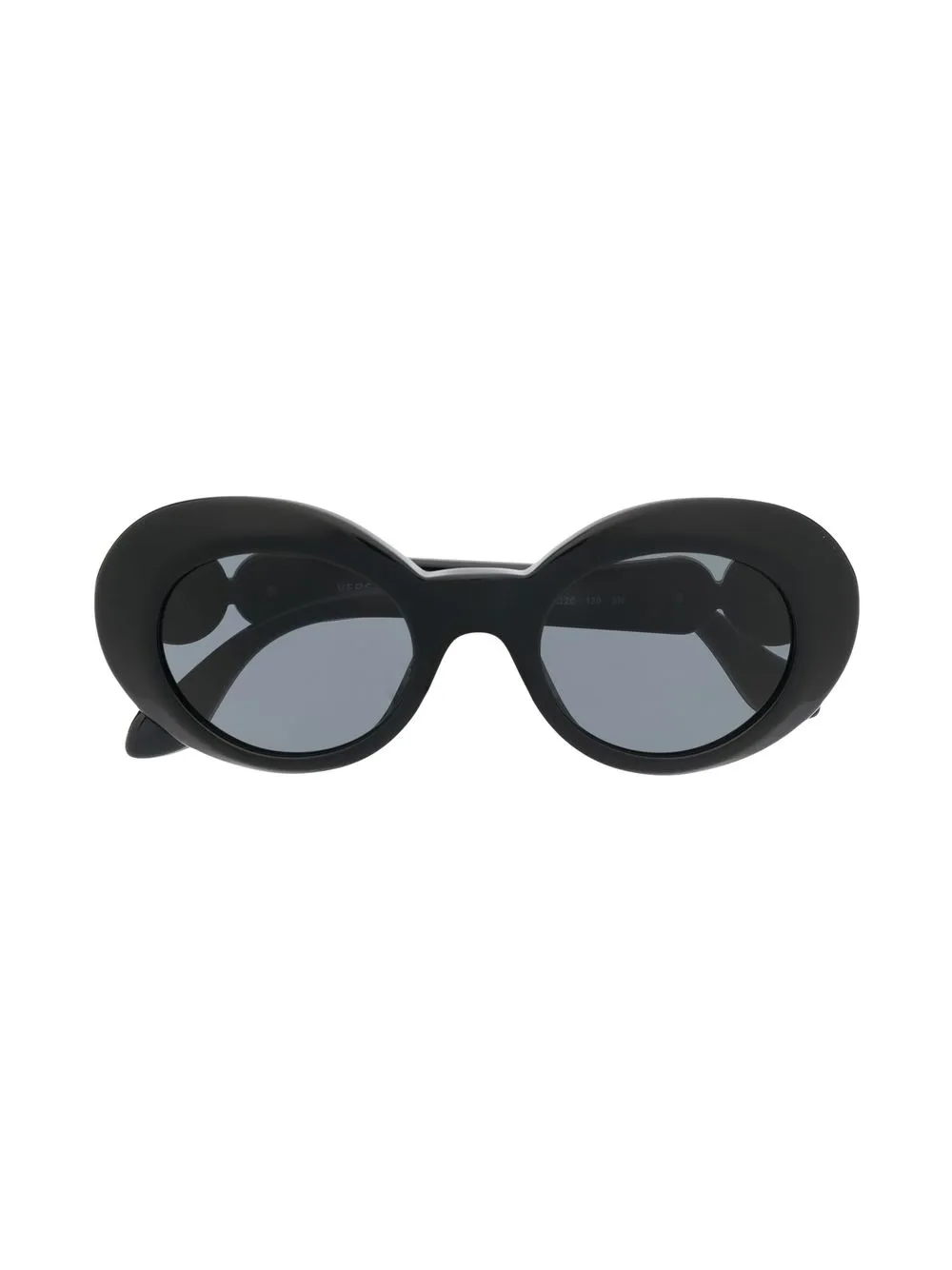 

Versace Kids lentes de sol con armazón ovalada - Negro