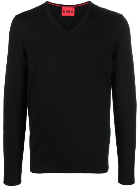 BOSS V-neck-wool-jumper