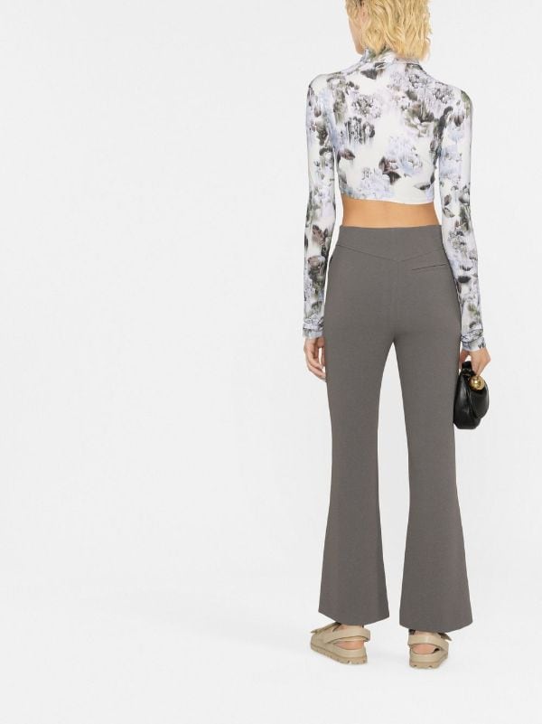 Nanushka Cropped Kick Flare Trousers - Farfetch